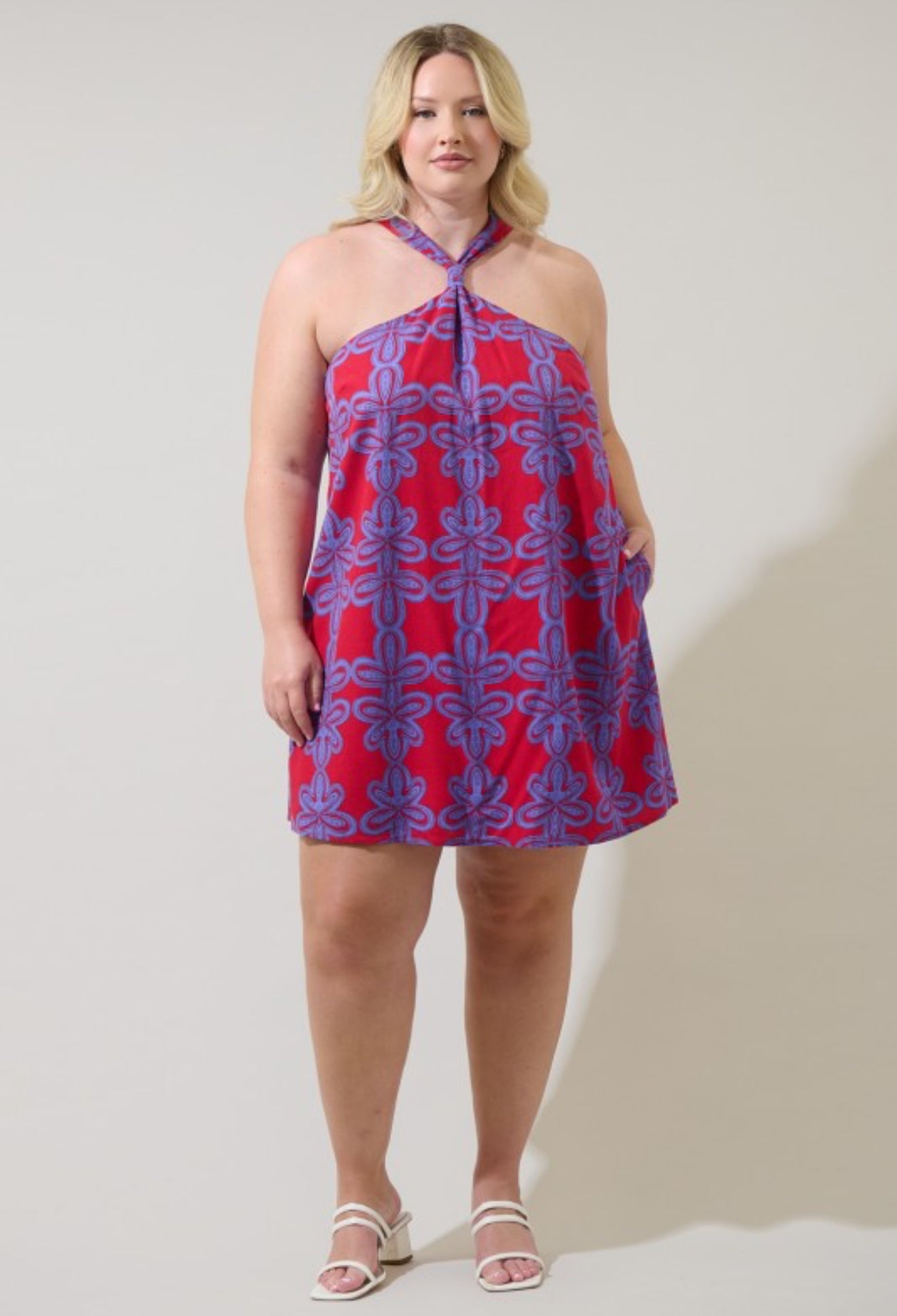 Violet Bloom Mini Dress