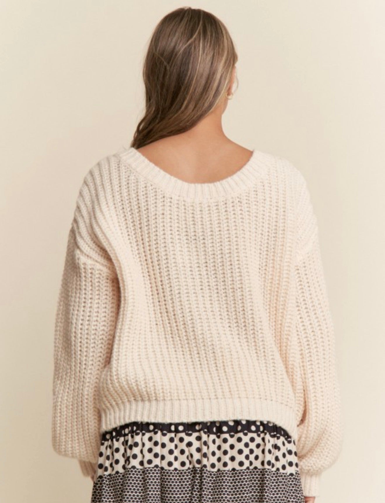 Ribbon Knit Sweater