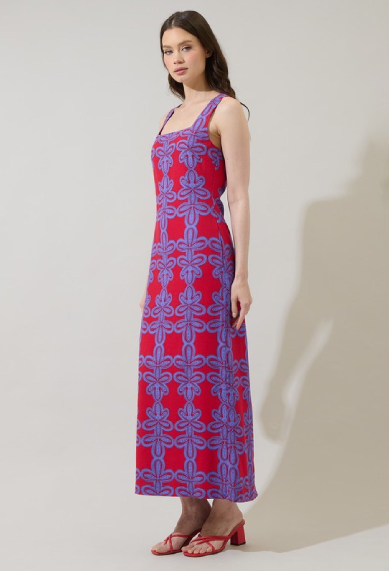 Violet Bloom Maxi Dress