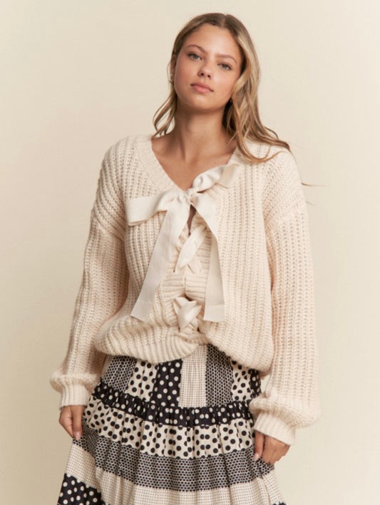 Ribbon Knit Sweater