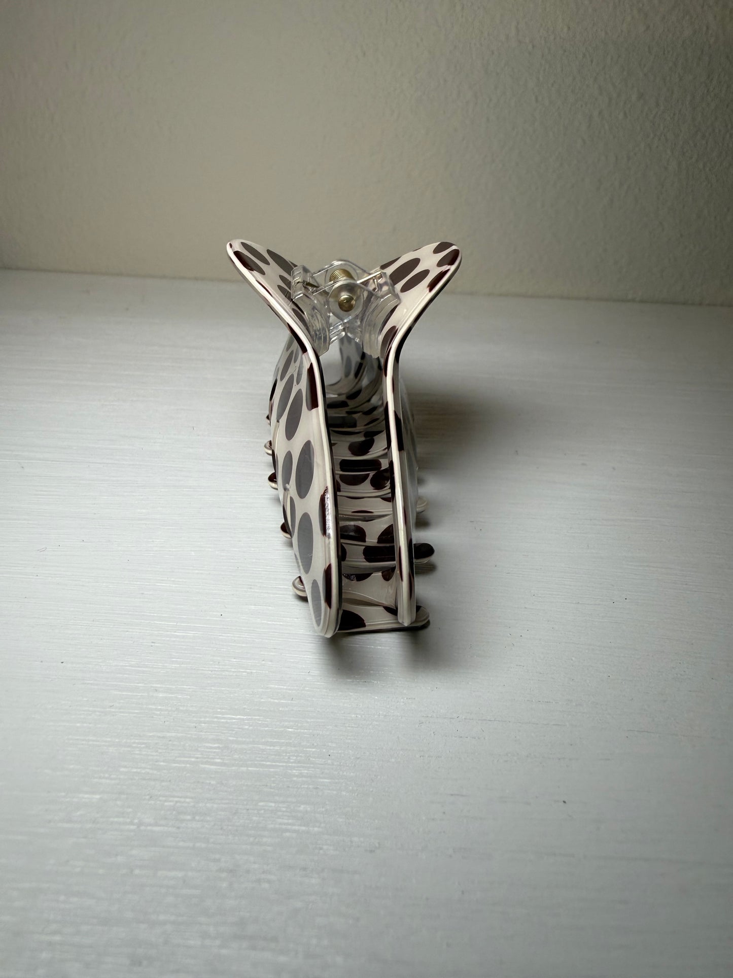 Flat Polka Dot Claw Clip