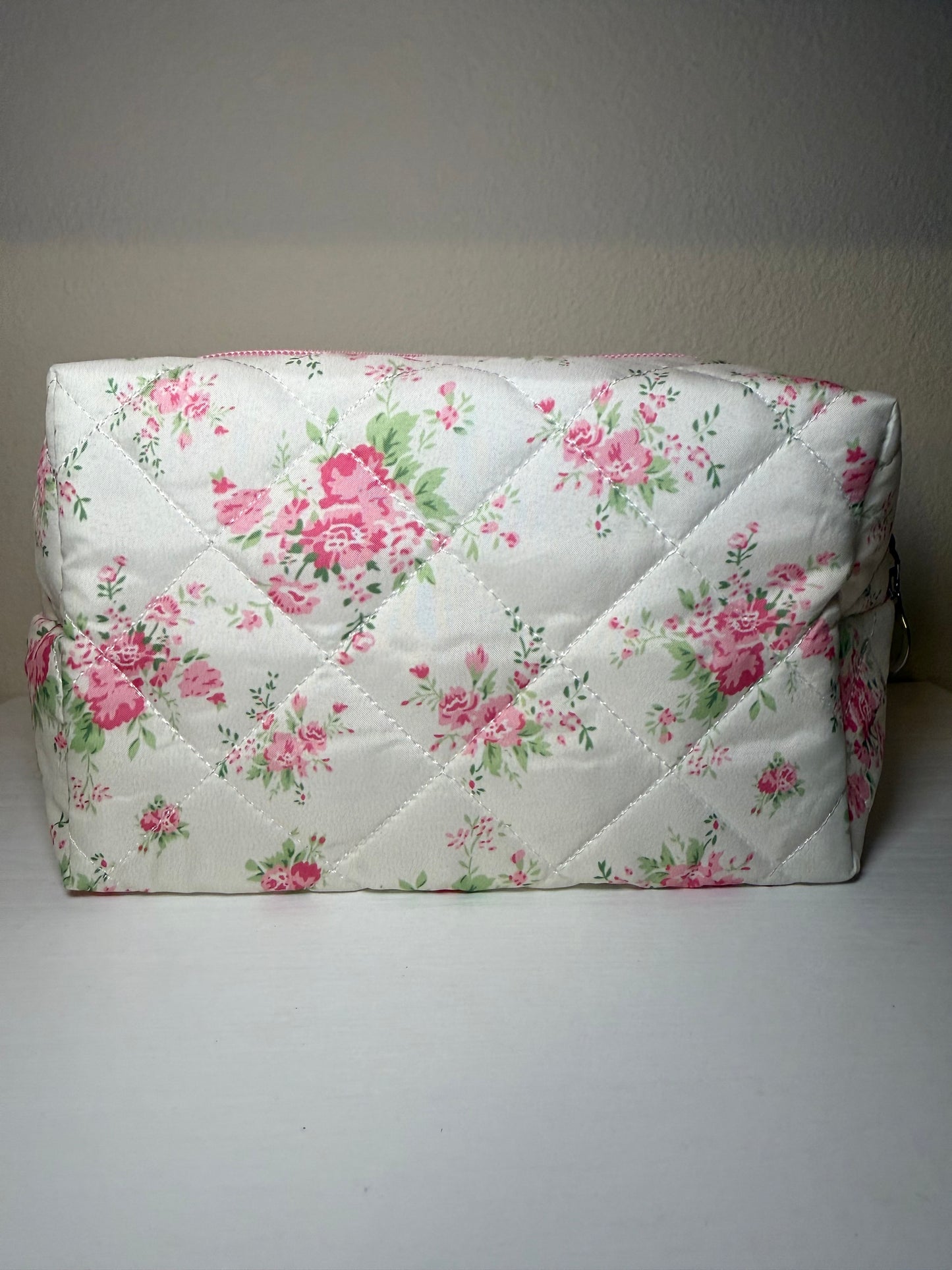 Pink Garden Cosmetic Pouch