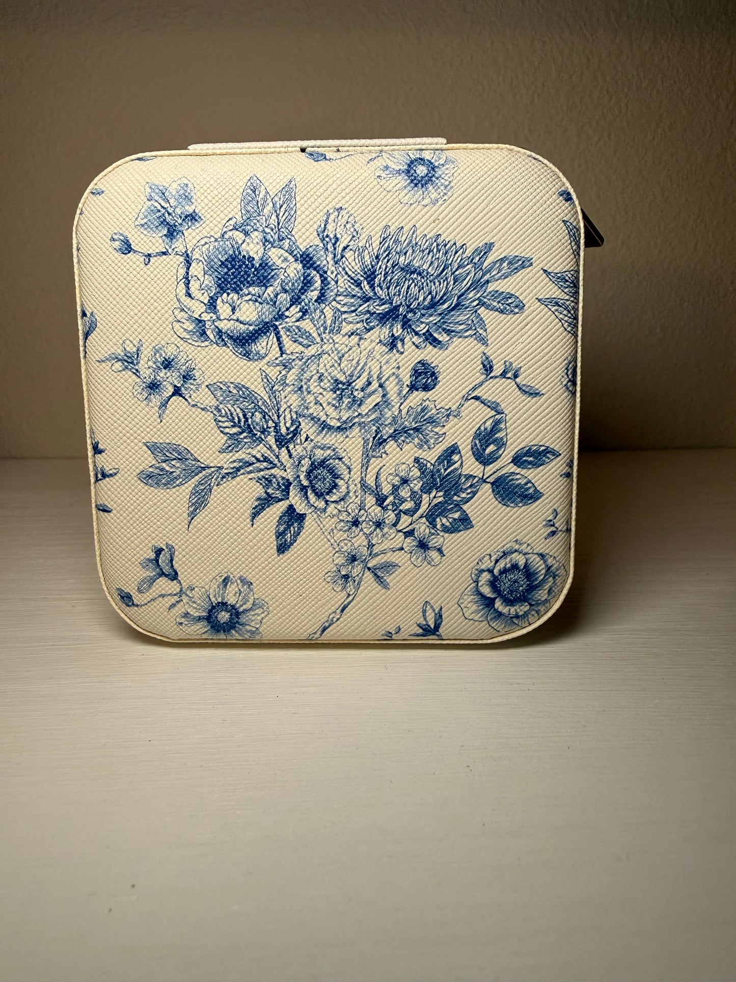 Blue Floral Jewelry Box