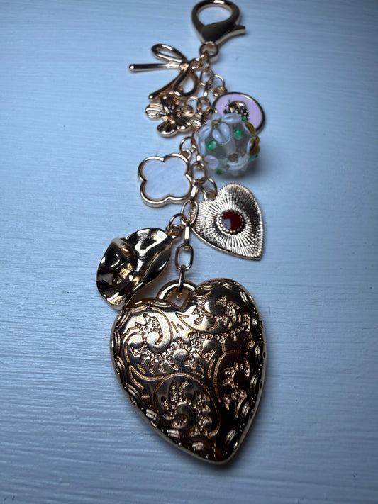 Heart Bag Charm