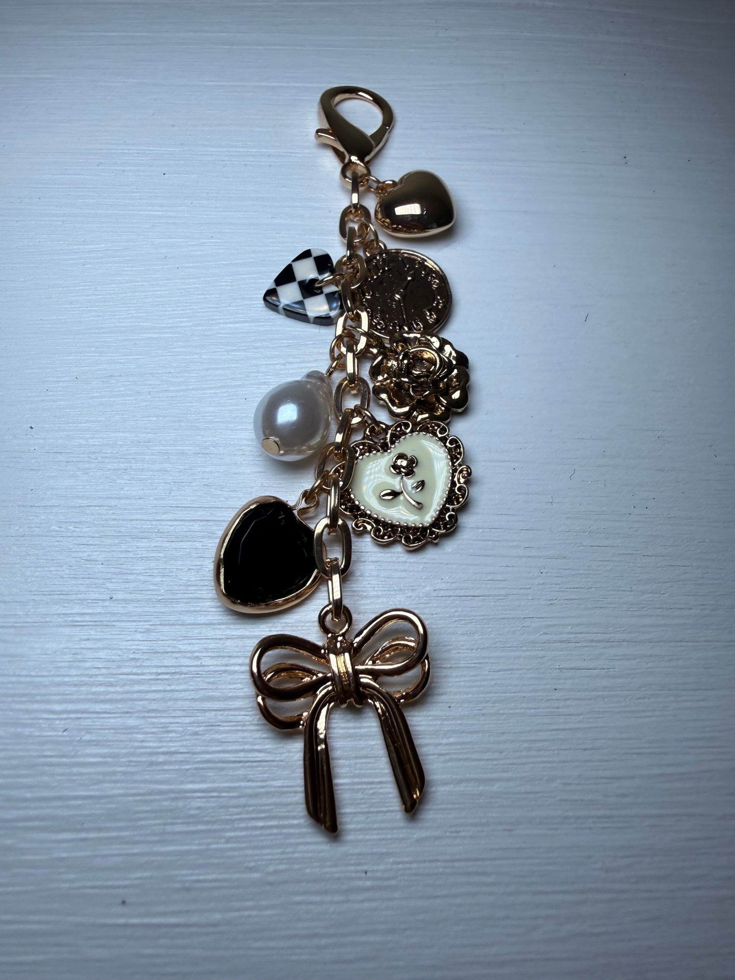 Bow Floral Bag Charm