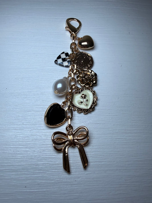 Bow Floral Bag Charm