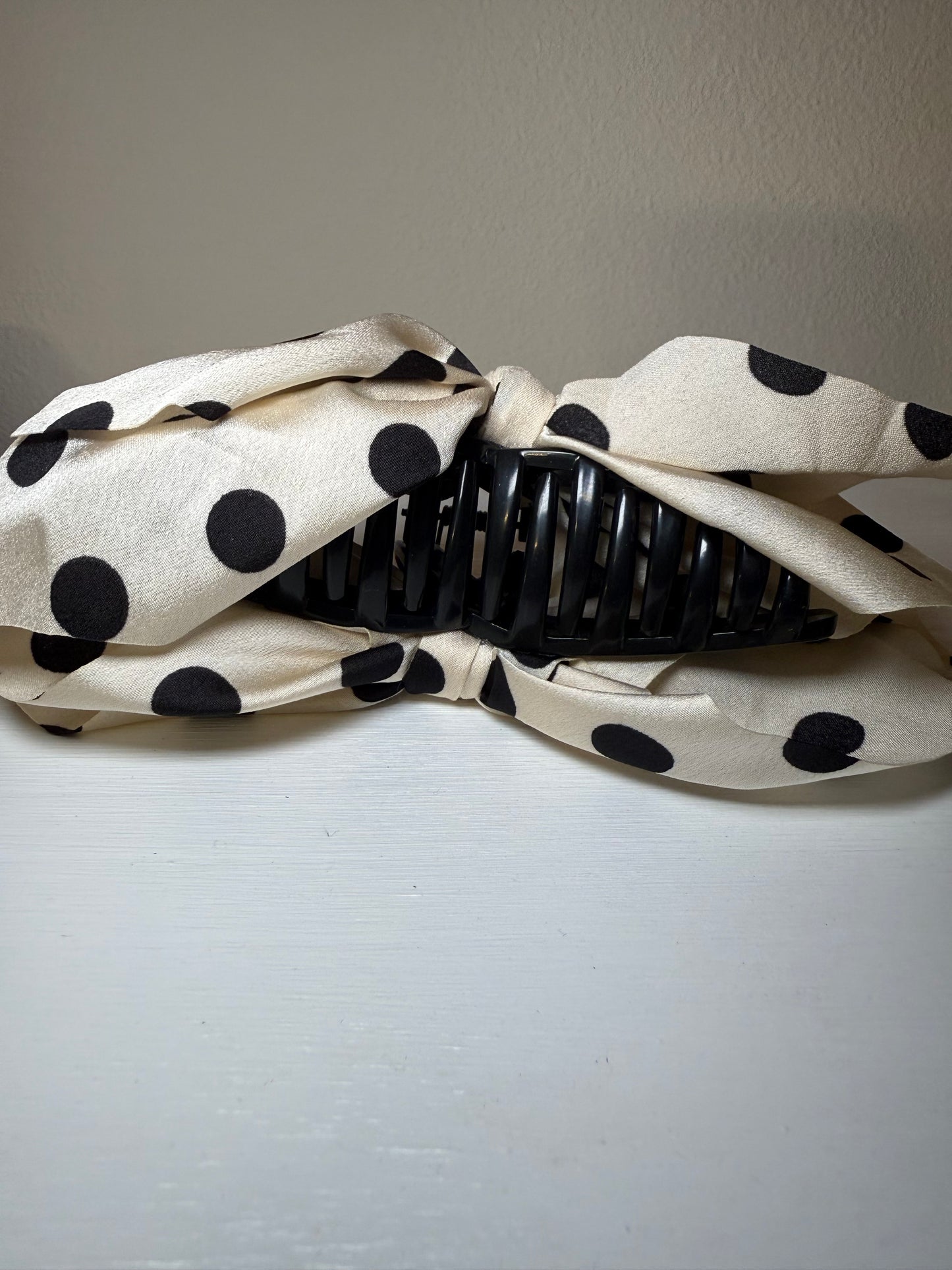 Polka Dot Claw Clip
