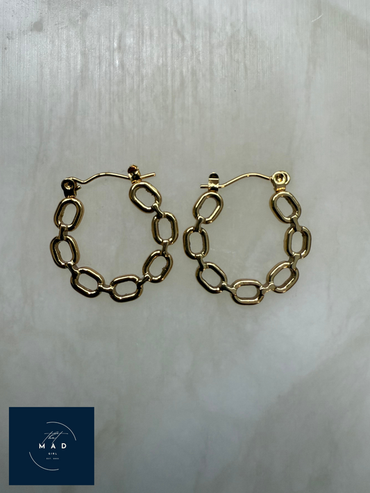 Linked Hoop Earrings