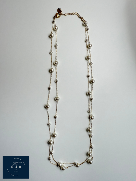 Celeste Pearl Chain Necklace