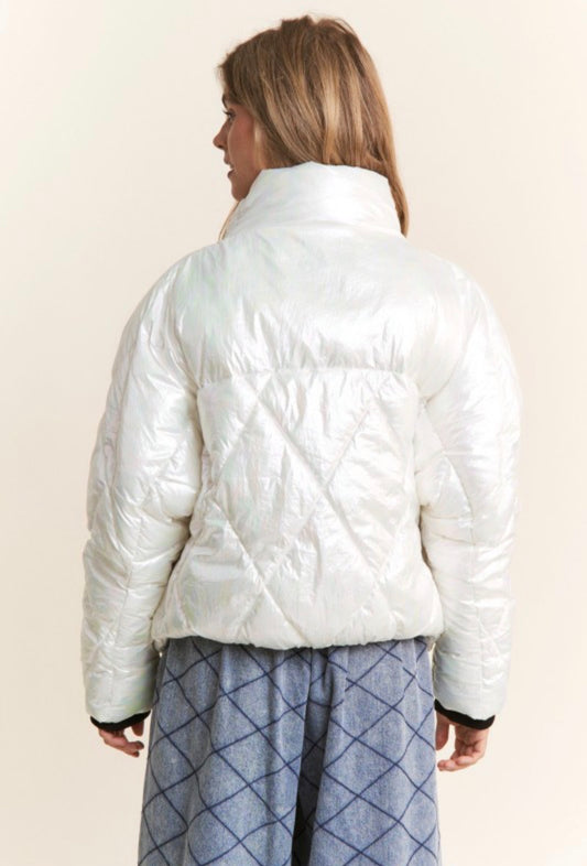 Mock Neck Puffer Jacket